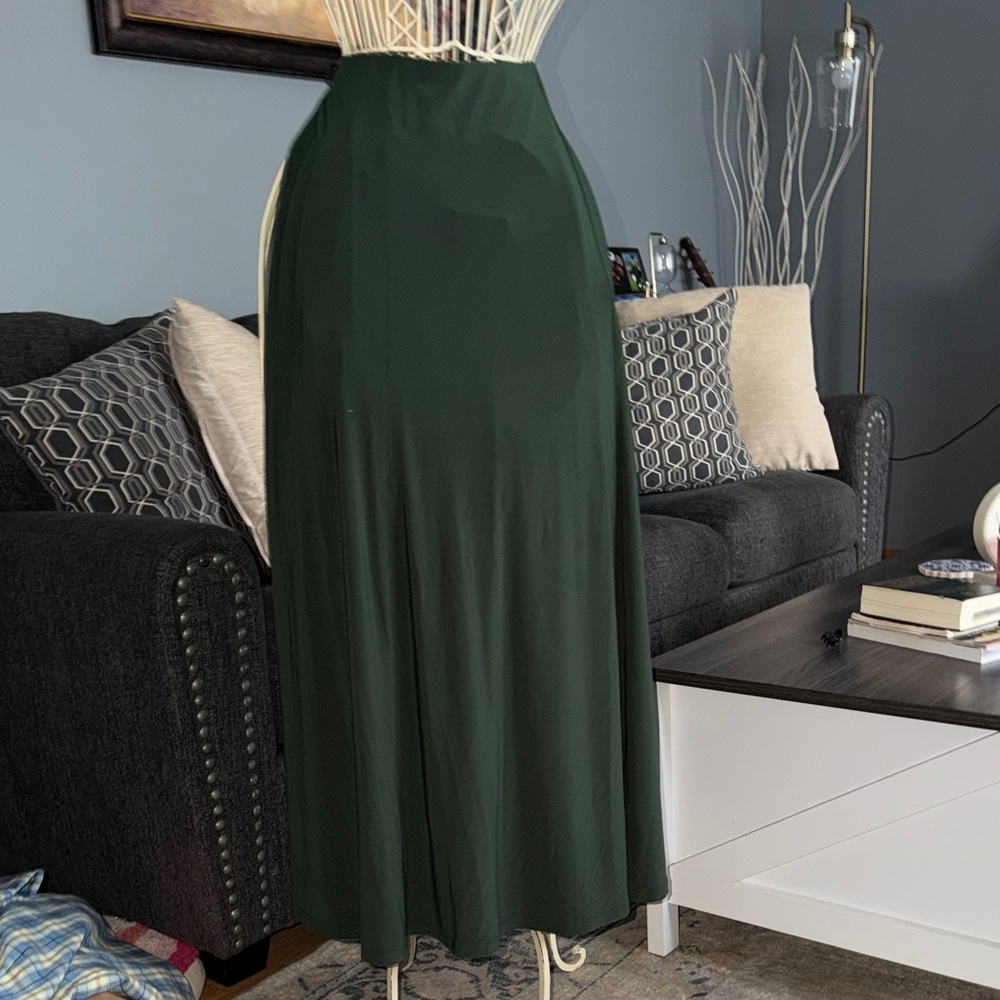 Zara Deep Green Maxi Skirt
